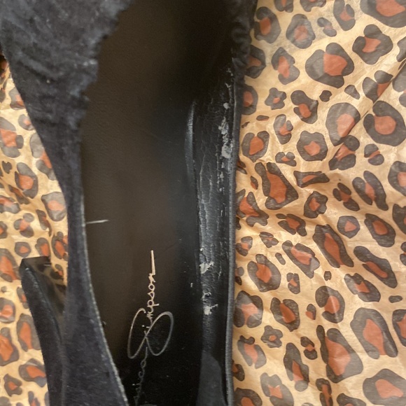 🛝⬇️ Jessica Simpson Size 8B 38 Black High Heels Pumps - Picture 6 of 8